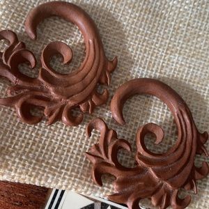 Wooden Gauge Earrings